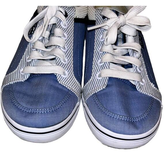 Keds Womens Chambray Lace Up Sneakers Size 6.5 Light Blue Adorable! - Picture 3 of 10